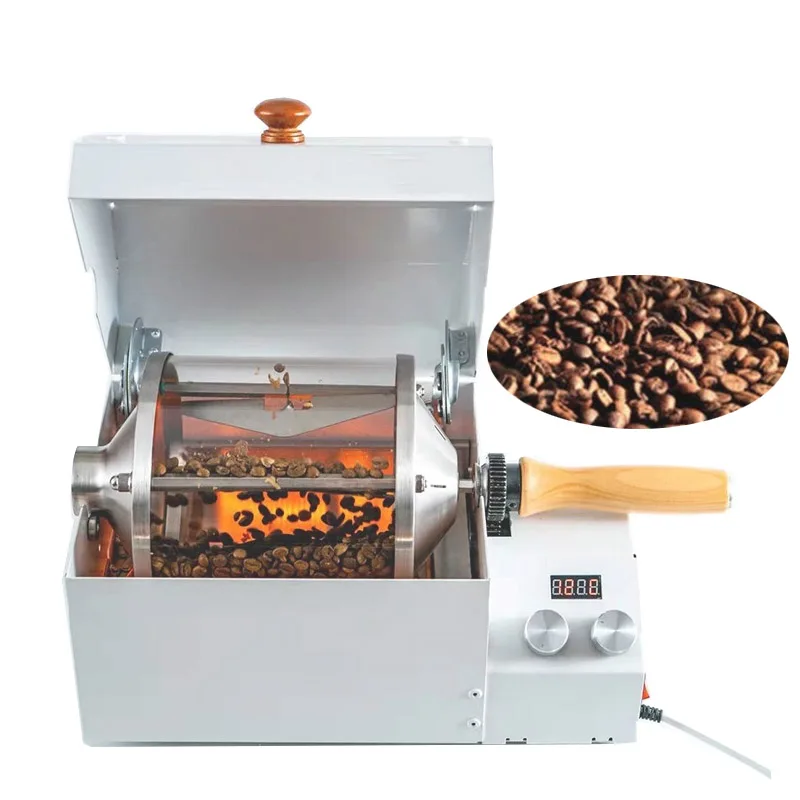Коммерческая машина для выпечки кофейных зерен, термостойкая Барабанная Машина для обжарки кофейных зерен