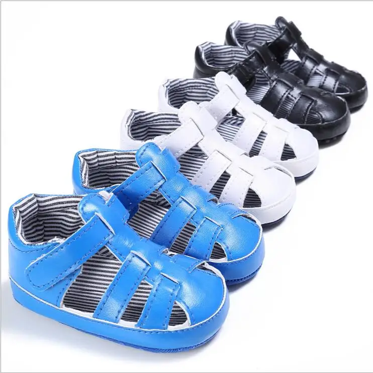 Летняя детская обувь На подошве, обувь для мальчиков из искусственной кожи, Обувь для новорожденных мальчиков, первые ходунки 0-18 месяцев BS21