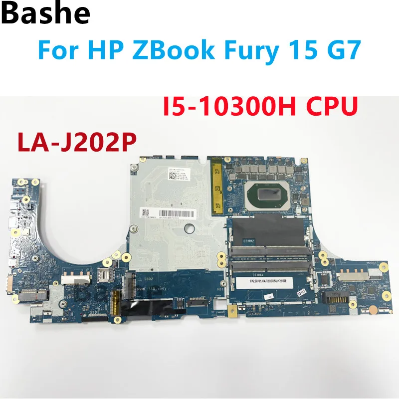 Материнская плата для ноутбука HP ZBook Fury 15 G7 FPZ50 LA-J202P с процессором I5-10300H Полностью протестирована и работает