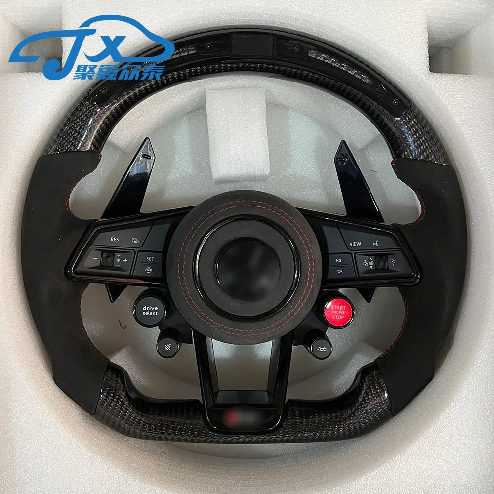 Многофункциональное рулевое колесо из замши и углеродного волокна в сборе для Volkswagen, Golf 7, MK7, GTI R, VW, Polo, Scirocco