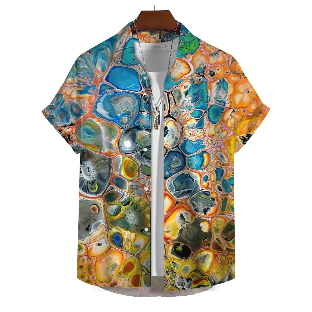 Модная мужская рубашка с 3D-принтом, высококачественная мужская одежда, пляжная вечеринка, Гавайская толстовка, рубашка оверсайз