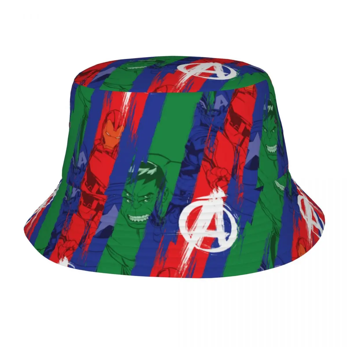 Модные Marvel Avengers В Полоску, панама, Унисекс, Складная Уличная Шляпа Disney Для Рыбалки, Шляпы-Бобы
