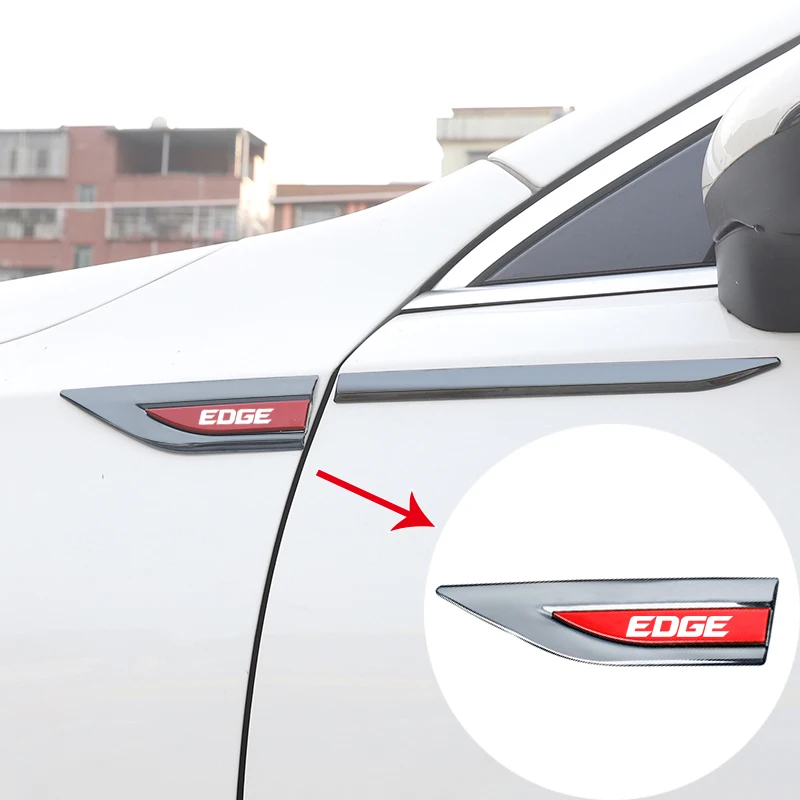Наклейки с металлическим логотипом автомобиля на крыло персонализированные декоративные боковые маркеры для Ford ST Fiesta Edge с логотипом автомобильные аксессуары
