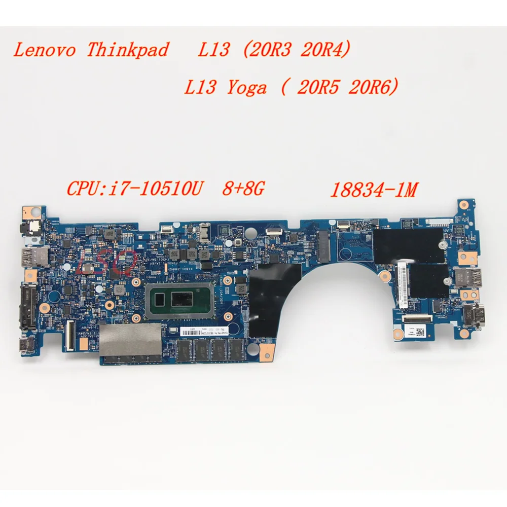 Новая/Оригинальная для Lenovo Thinkpad L13, материнская плата L13 Yoga, материнская плата с процессором: i7-10510U 8 + 8G 18834-1M 5B20S72254 5B20S72269 5B20S72249