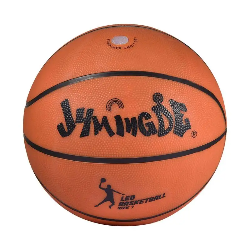 Ночное Баскетбольное свечение Светящийся В темноте Баскетбольный светоотражающий баскетбольный мяч Резиновый Баскетбольный Ночной Баскетбольный мяч Подарки Для