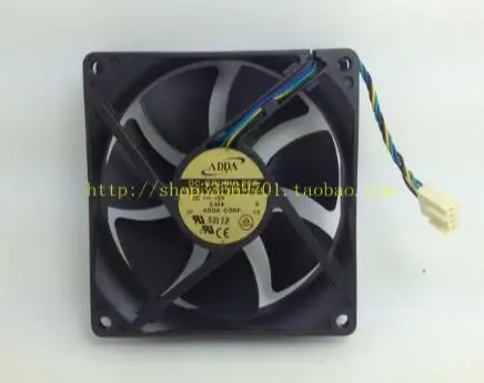 Оригинальный ADDA 9225 12V 0.45A AD0912UB-A7BGL, радиатор 9 см, 4-проводной вентилятор
