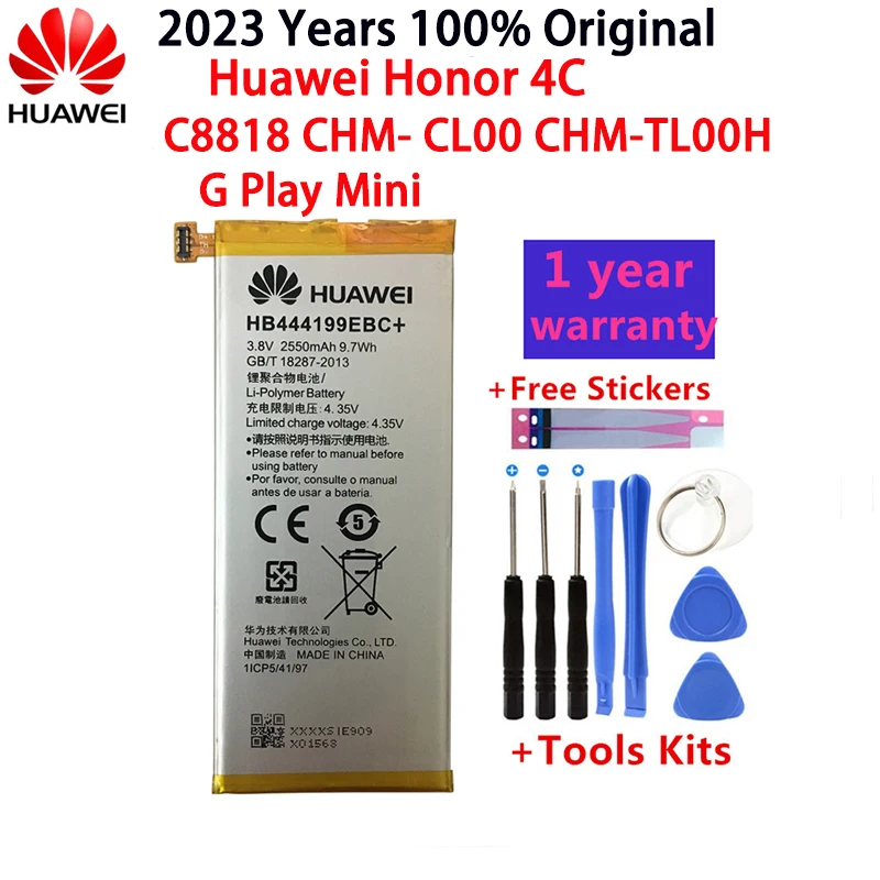 Оригинальный для Huawei HB444199EBC литий-ионный аккумулятор для телефона Huawei Honor 4C C8818 CHM-UL00 CHM-TL00H CHM-CL00