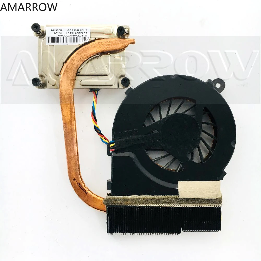 Оригинальный Радиатор охлаждения ноутбука с вентилятором для HP 1000 2000 CQ45 450 250 685086-001 6043B0116801