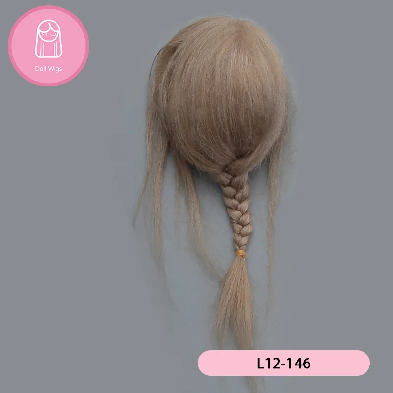 Парик для куклы BJD L12-146 Бесплатная доставка Размер 10,5 см 1/12 высокотемпературный парик с длинными волосами bjd sd кукольные парики в красоте Baby Hair