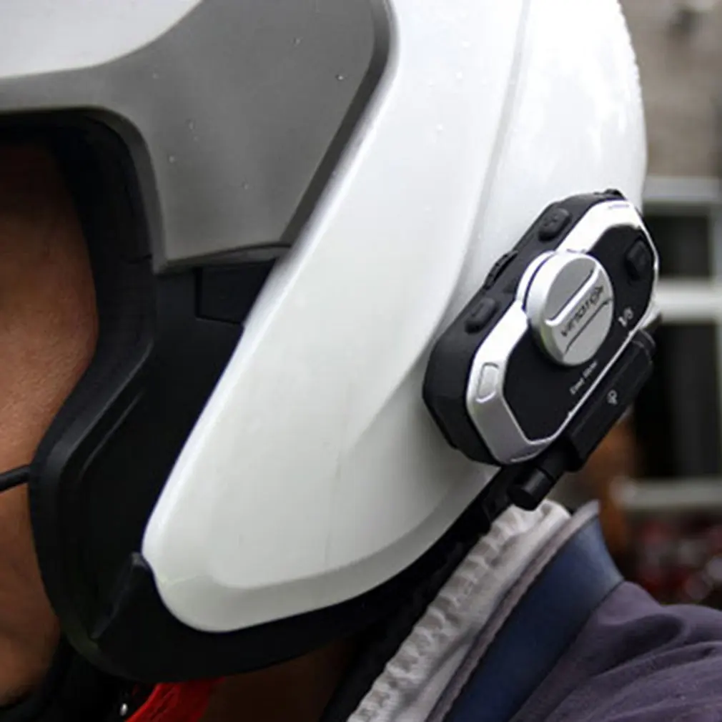 Переговорное устройство Easy Rider Vimoto V6, Мотоциклетный шлем, Стереогарнитура для мобильного телефона, Беспроводная совместимость с GPS 2 Радиостанциями