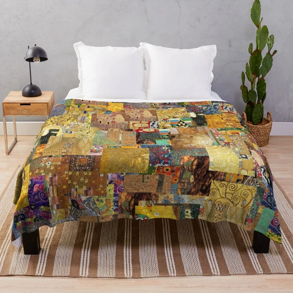Плед Gustav Klimt Пушистое одеяло