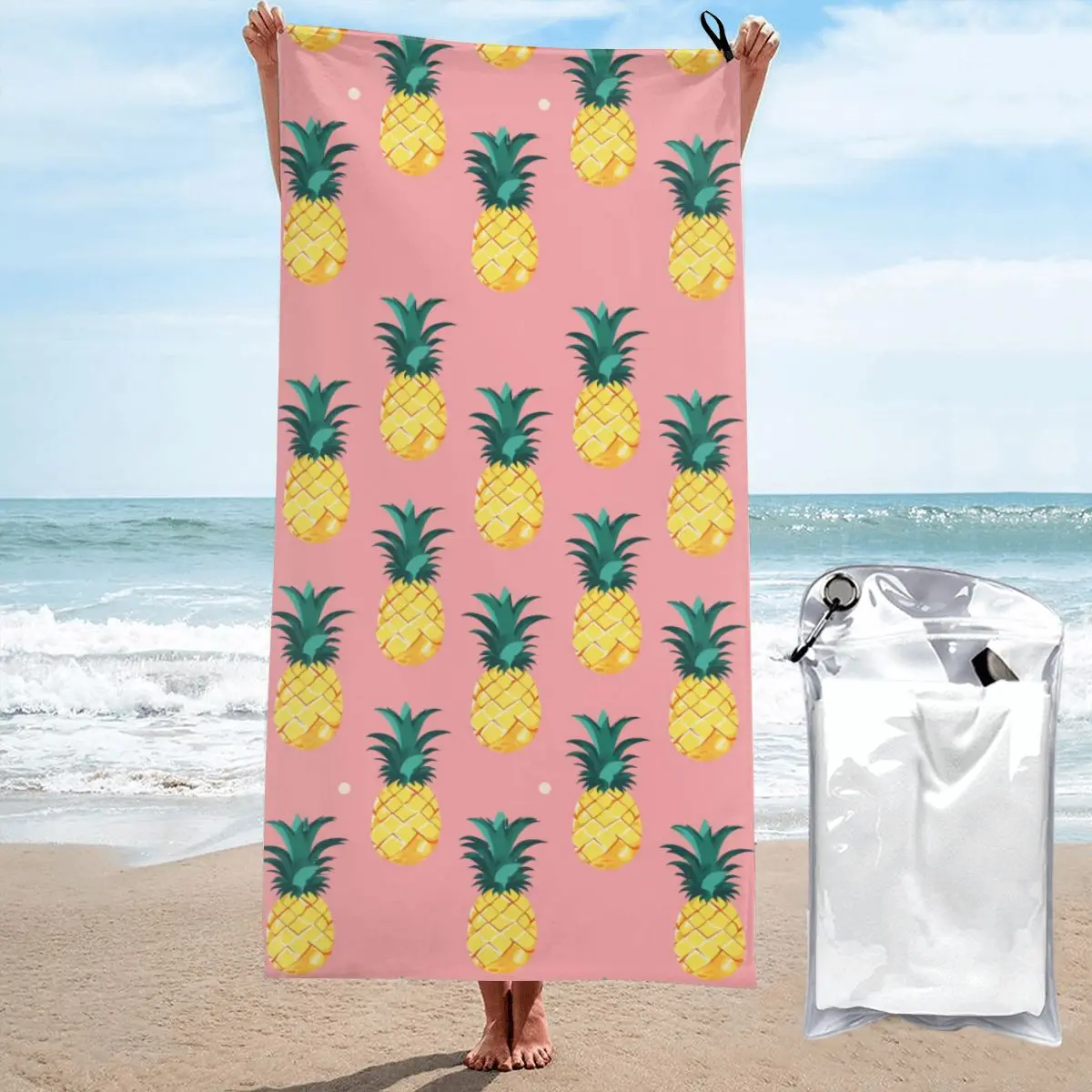 Пляжные полотенца, полотенца для бассейна, пляжные полотенца из микрофибры без песка, быстросохнущие Легкие банные полотенца для плавания