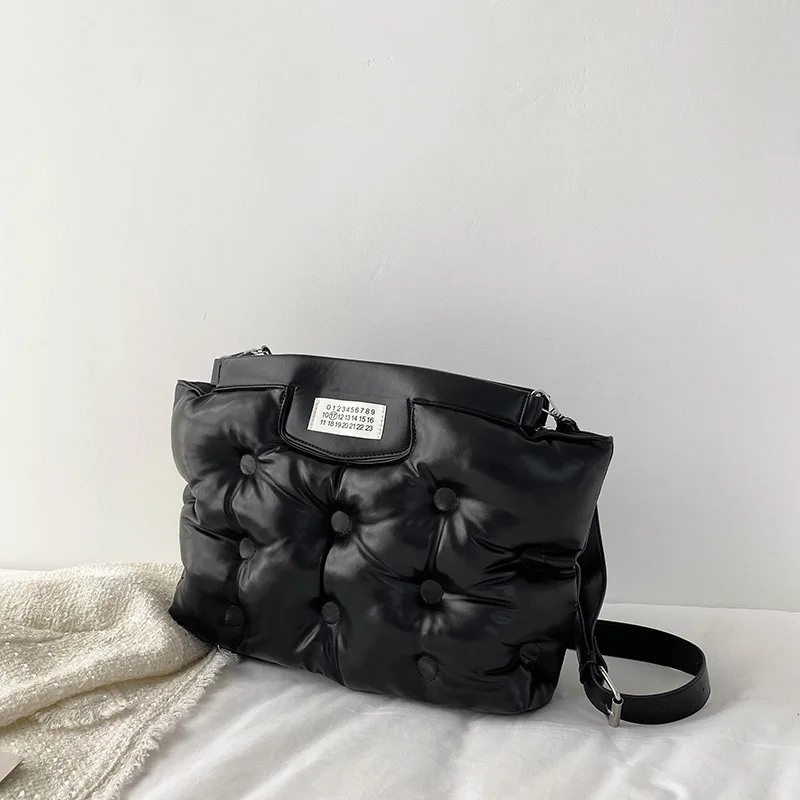 Повседневная Космическая сумка-подушка с подкладкой, Дизайнерские Женские сумки через плечо, Роскошная сумка через плечо из мягкой Искусственной кожи, Большие сумки-тоут