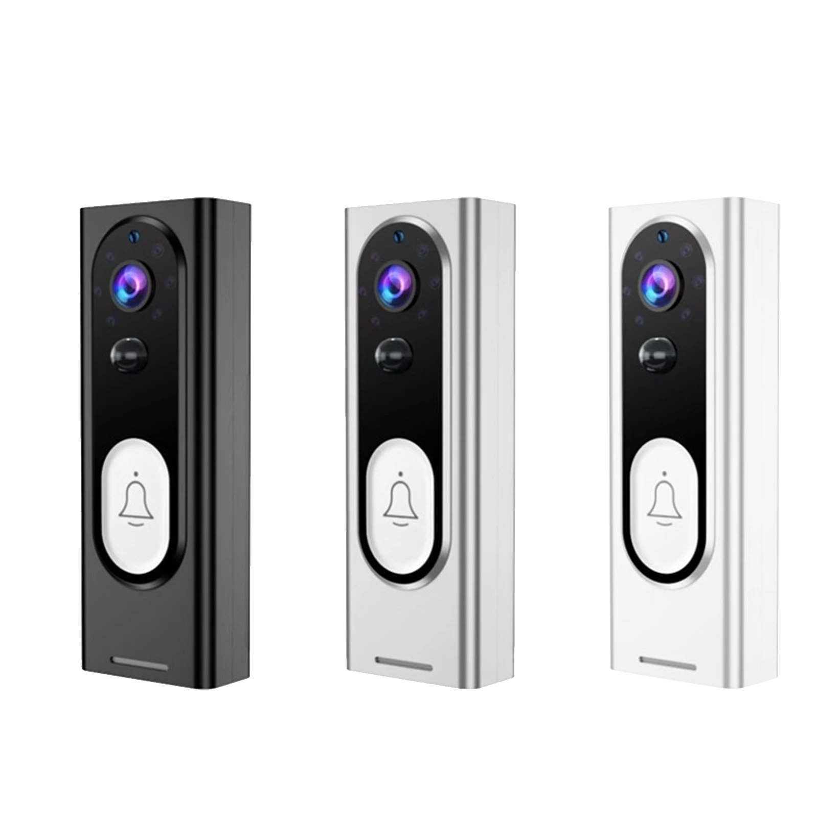 Полированный 1080P Беспроводной Дверной Звонок WiFi Видео Smart Talk Дверное Кольцо Безопасности HD Камера Звонок Дверной Звонок Камера Белый APP Control