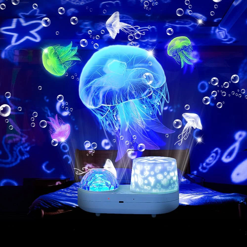 Проектор Океанского Звездного Неба, Ночник, Детская Проекционная лампа Созвездия Галактики, Вращающаяся на 360 Градусов Туманность, Свет Звездного неба, подарки