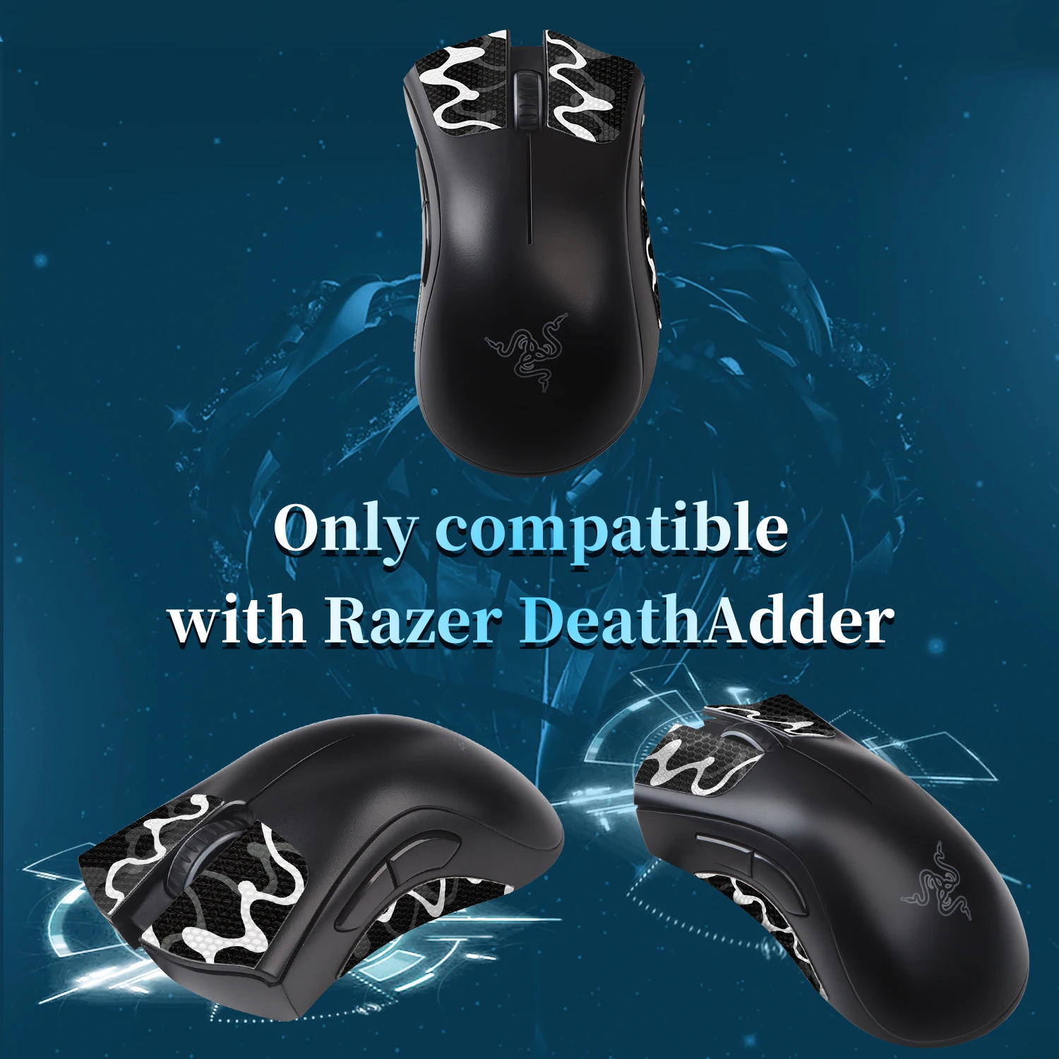Противоскользящие наклейки для мыши Razer DeathAdder/Basilisk /DeathAdder v2 Мыши С Защитой От пота, Противоизносная наклейка для кожи