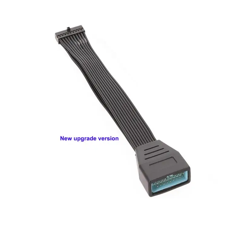Разъем USB 3,0 Usb3.0 Разъем USB Адаптер Плоская Кабельная прокладка Аксессуары для материнской платы Удлинитель материнской платы 15 см Черный