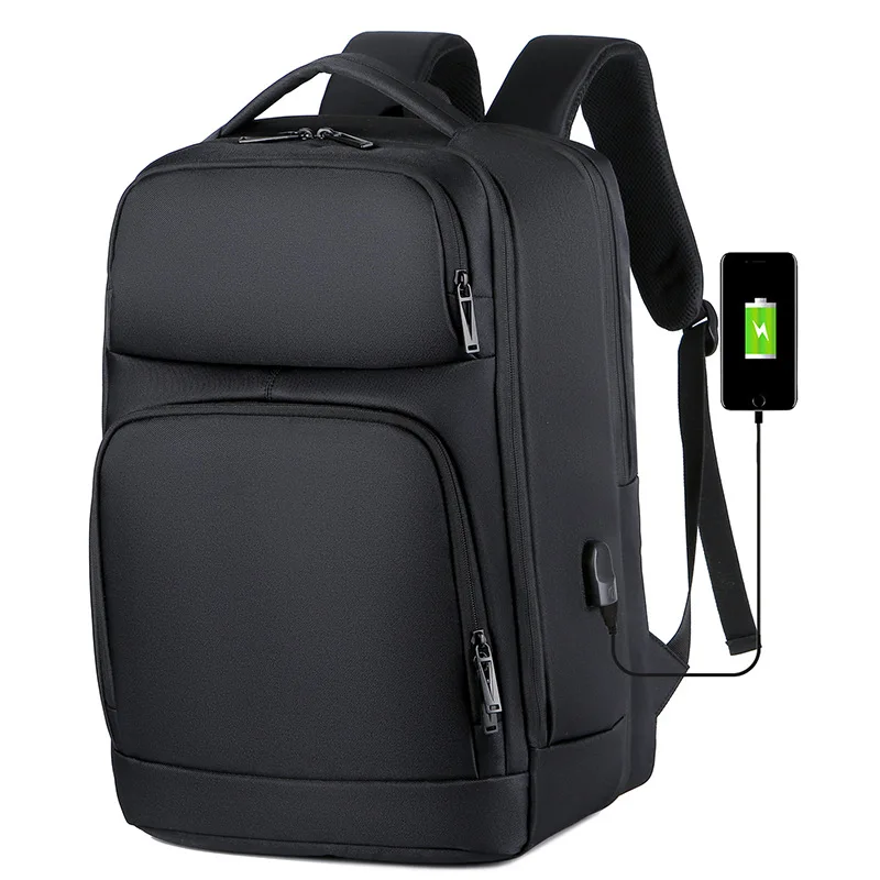 Расширяемые мужские 17-дюймовые рюкзаки для ноутбуков, водонепроницаемая сумка для ноутбука, USB-ранец, Спортивная сумка для путешествий, мужская школьная сумка, рюкзак