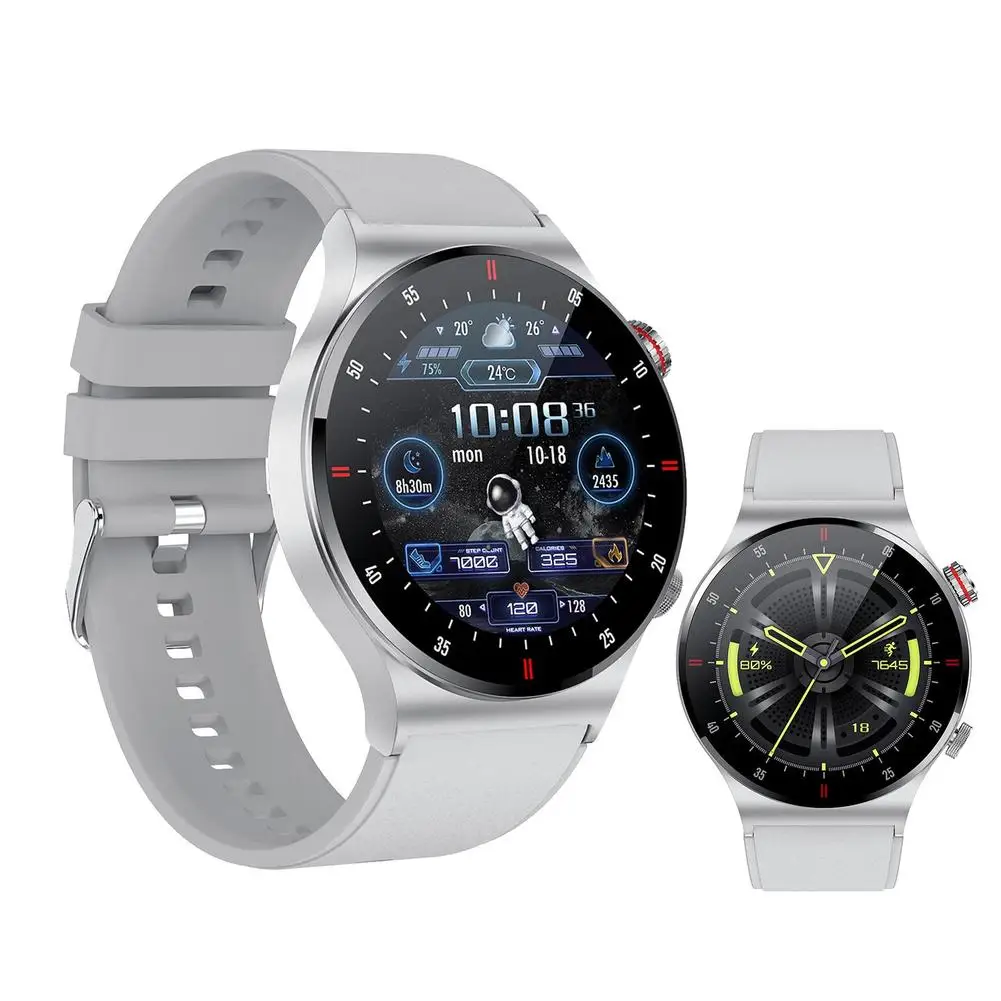 Смарт-часы QW33 Для мужчин и женщин, мониторинг сердечного ритма, артериального давления, Bluetooth-совместимые умные часы, совместимые для Android IOS