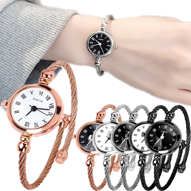 Старинные романтические часы, Женские изысканные наручные часы с элегантным дизайном в стиле ретро, женские часы из нержавеющей стали, женское платье, декоративные часы