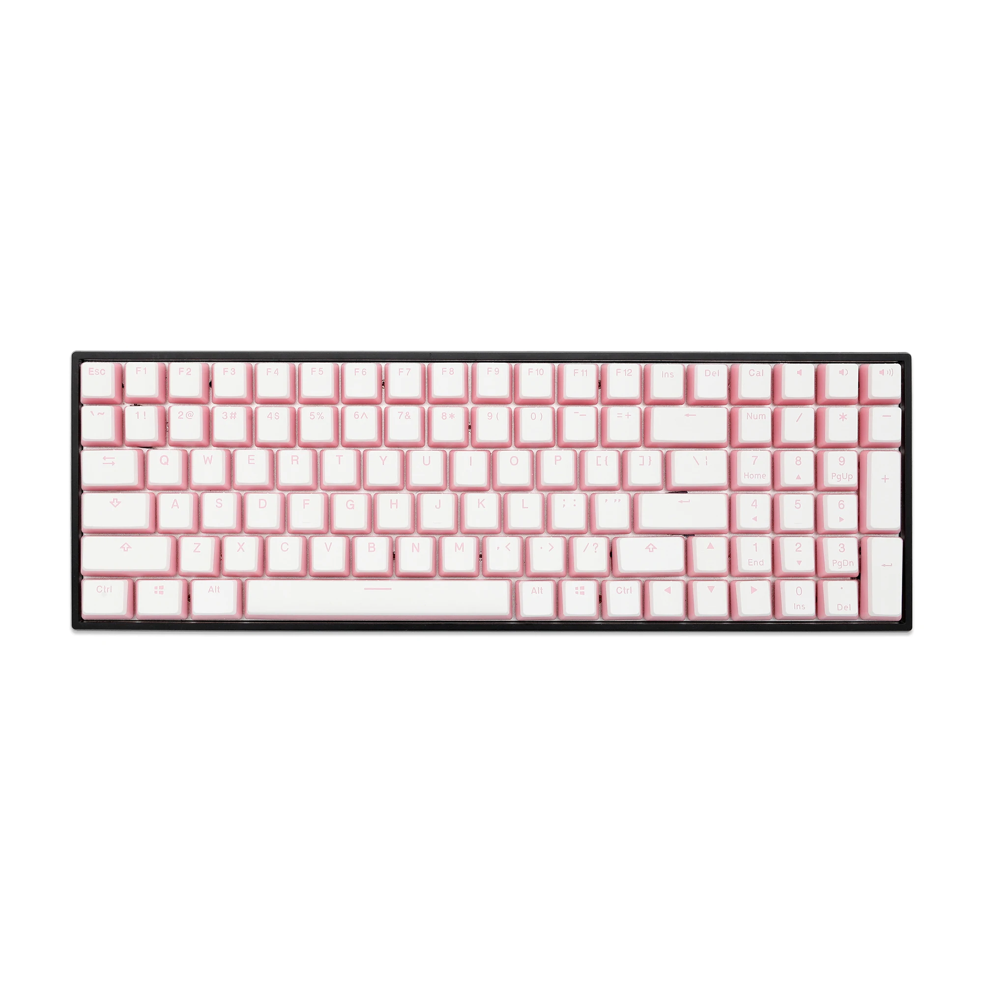 [Только клавиатура] Pudding doubleshot keycap V2 pbt oem с подсветкой для клавиатуры Розовый Белый 60 87 tkl 104 108 ansi iso xd64 bm60 bm65