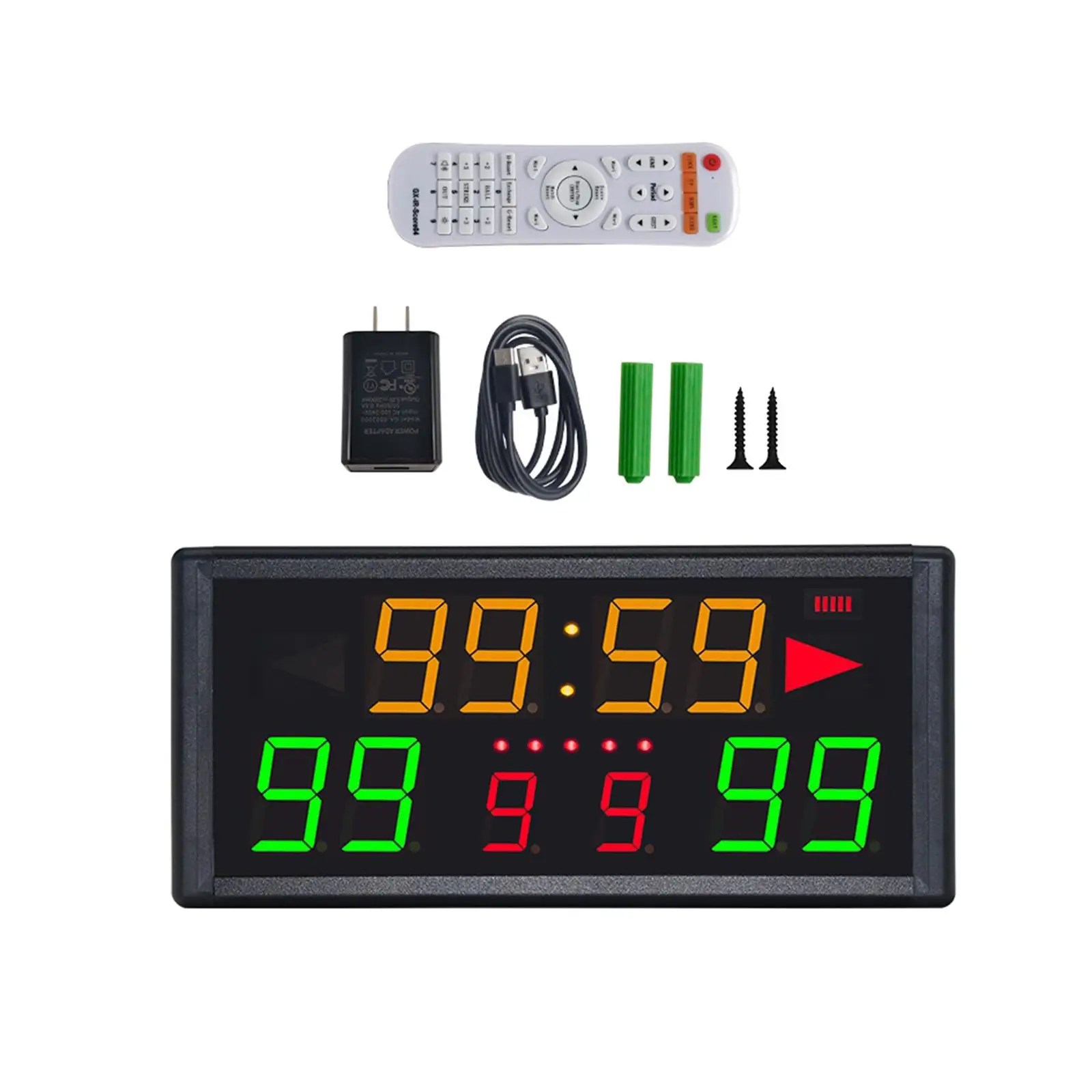 Цифровое табло для волейбола светодиодный дисплей Прочный пульт дистанционного управления Часы для подсчета очков