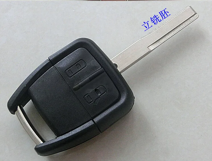 Чехол для дистанционного ключа с 2 кнопками для Opel Astra Zafira Omega Vectra с лезвием HU43, чехол для ключей-брелок, 50 шт./лот