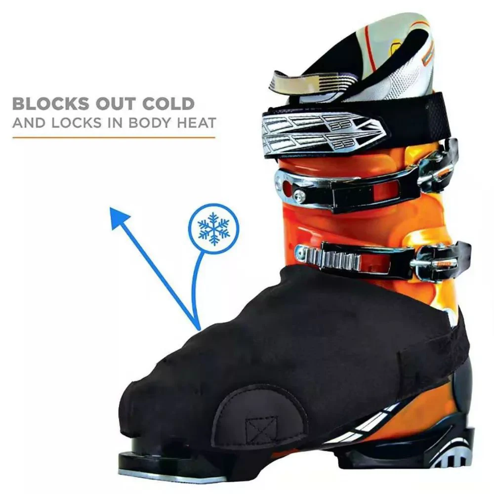 чехол для лыжной обуви ouble, водонепроницаемый теплый чехол для обуви, защита от снега, черный чехол для ботинок