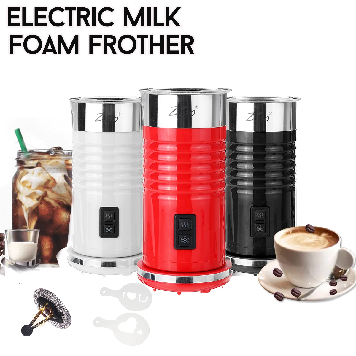 Электрический Вспениватель молока, подогреватель молока, машина для приготовления пены для кофе Латте Капучино, Машина для поддержания температуры